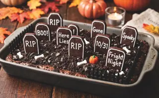 Brownies de cementerio
