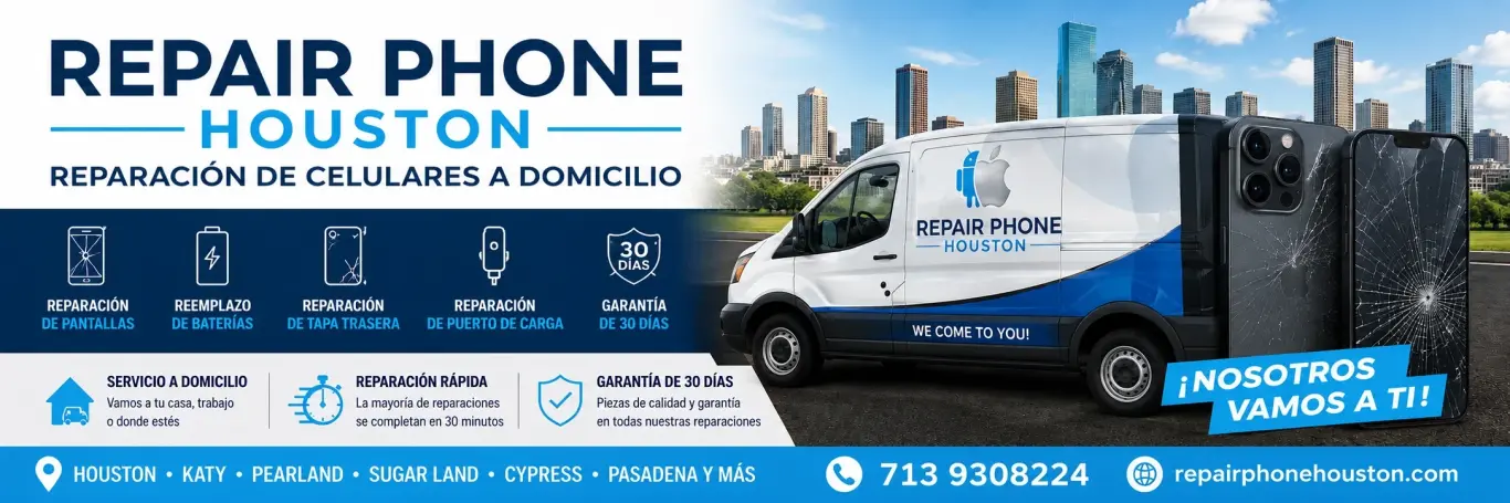 Repair Phone Houston - Reparación de celulares a domicilio cover