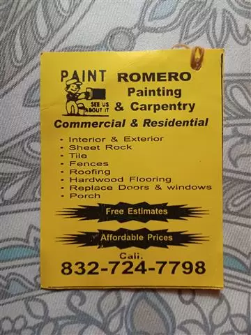 Romero Painting & Carpentry cover