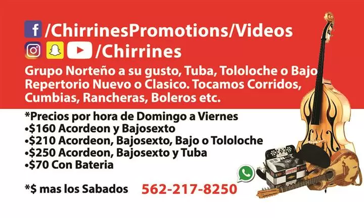 Chirrines con Tololoche o Tuba cover