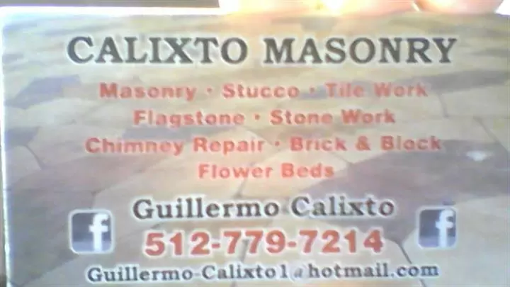 CALIXTO MASONRY cover