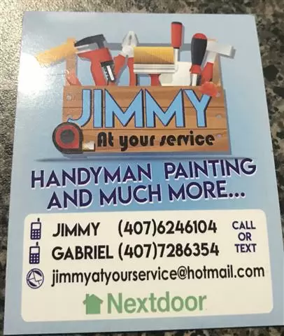 Jimmy at your service handyman cover