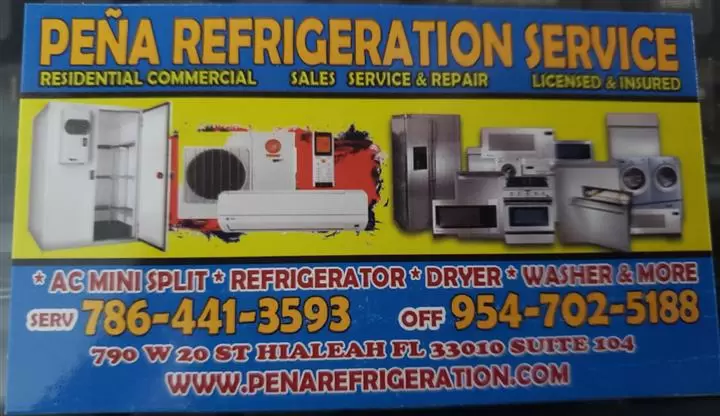 Pena Refrigerator Service cover