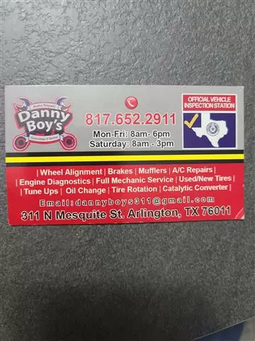 DANNY BOYS AUTO REPAIR cover