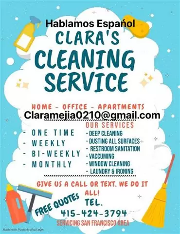 Clara Cleaning services !!!!!! cover