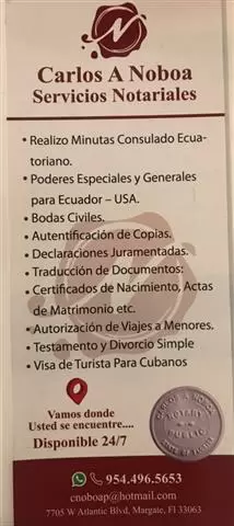 Carlos Noboa Notary Public cover