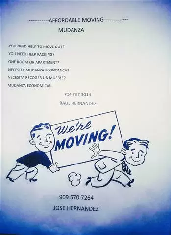 Jose and Raul's MOVING SERVICE cover