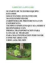 Garduno's lawn care cover