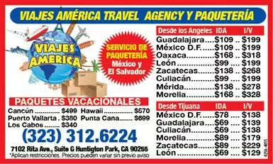 VIAJES AMERICA TRAVEL AGENCY cover