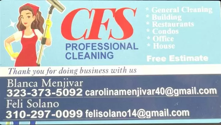 CFS CLEANING SERVICES cover