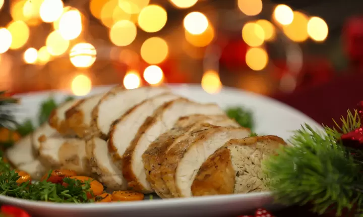 Pechuga de pavo asada con especias