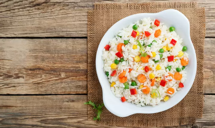 Arroz blanco primavera