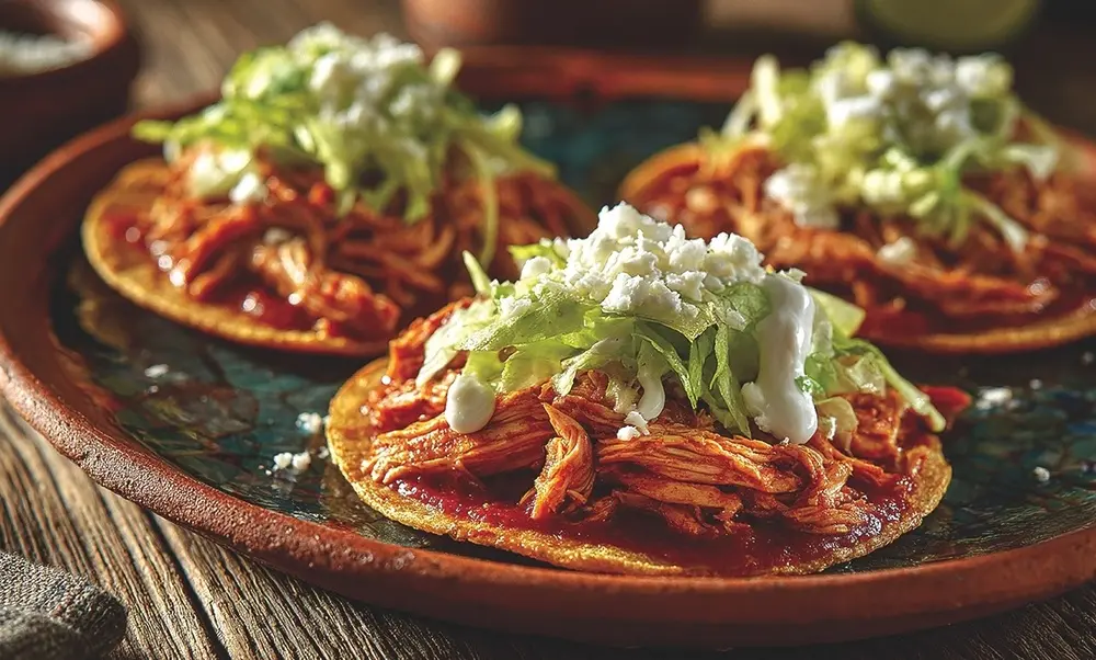 Tostadas de tinga ¡para dar El Grito!