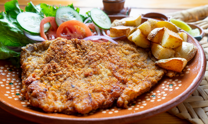 Milanesas de res empanizadas