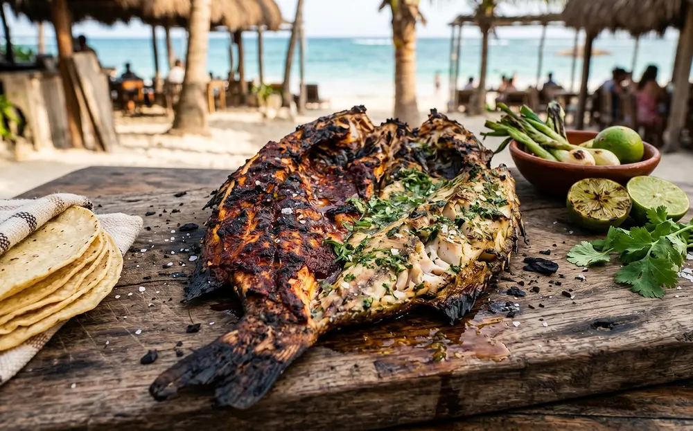 Pescado zarandeado estilo Nayarit