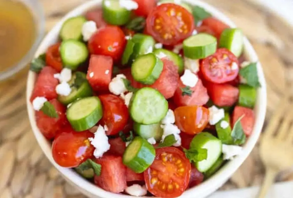 Ensalada griega con sandía