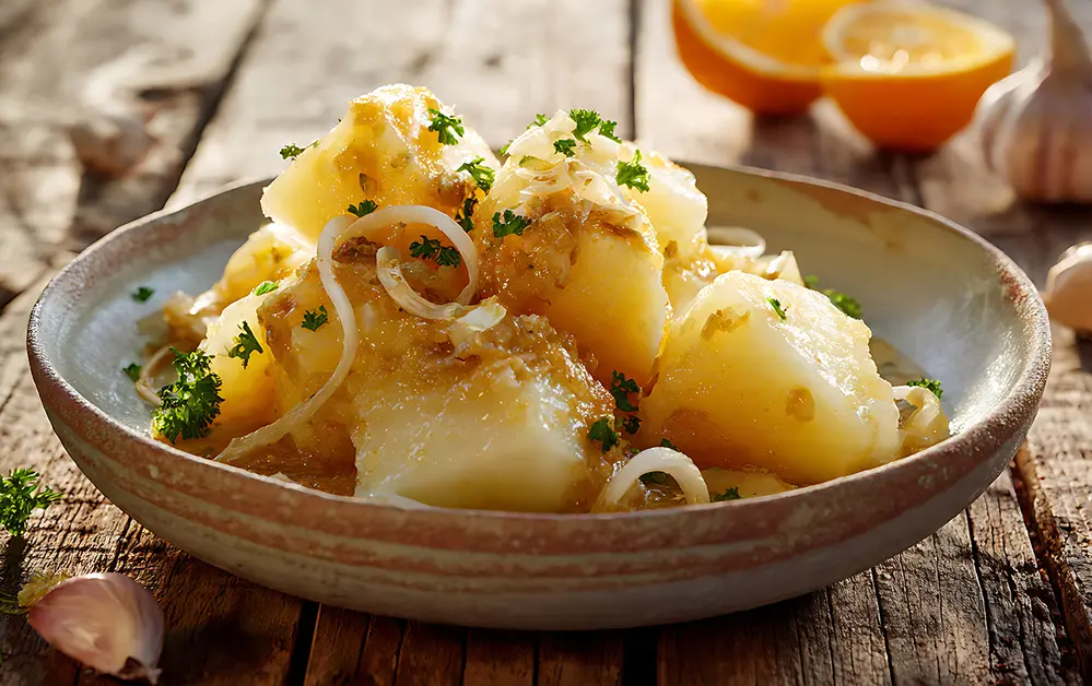 Yuca con mojo