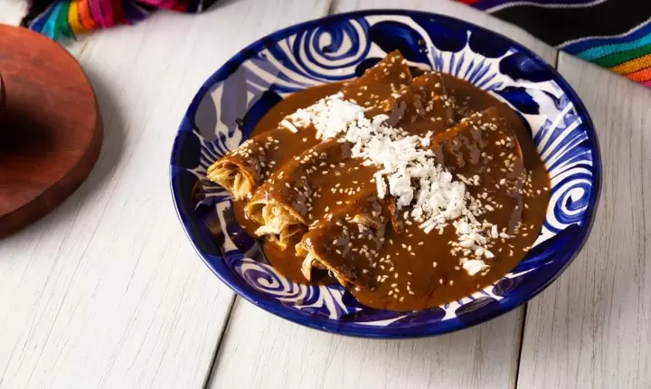 Enmoladas de pollo