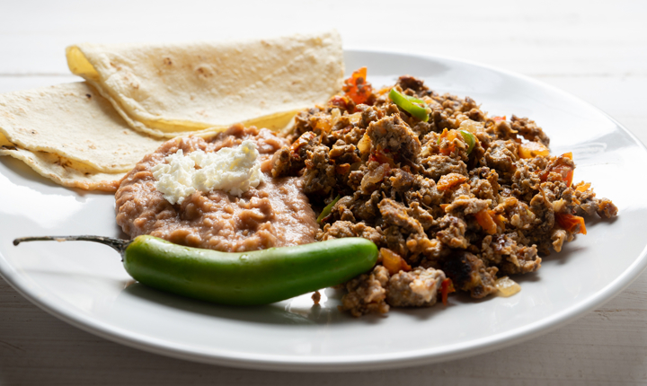 Machaca con huevo