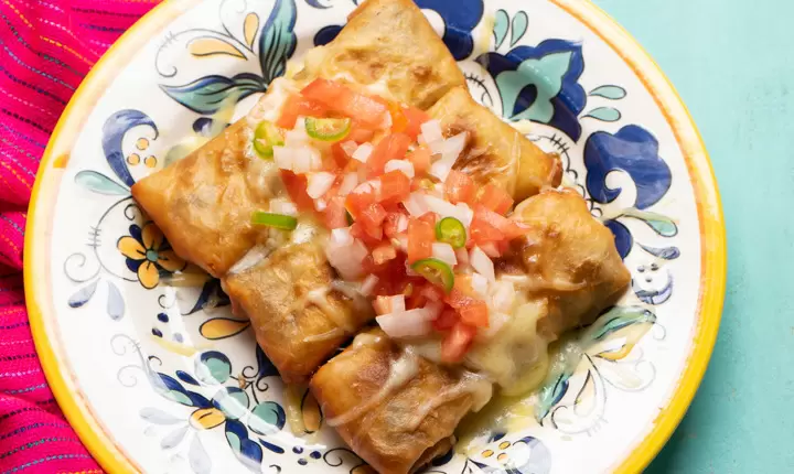 Chimichangas de carne de res