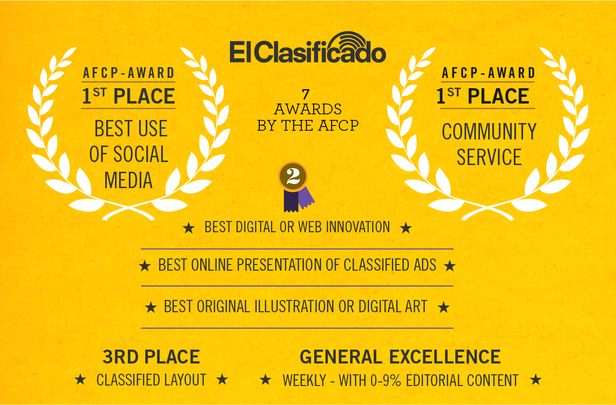 El Clasificado Honrado por Excelencia en Redes Sociales e Innovaciones Digitales en los Premios Anuales AFCP