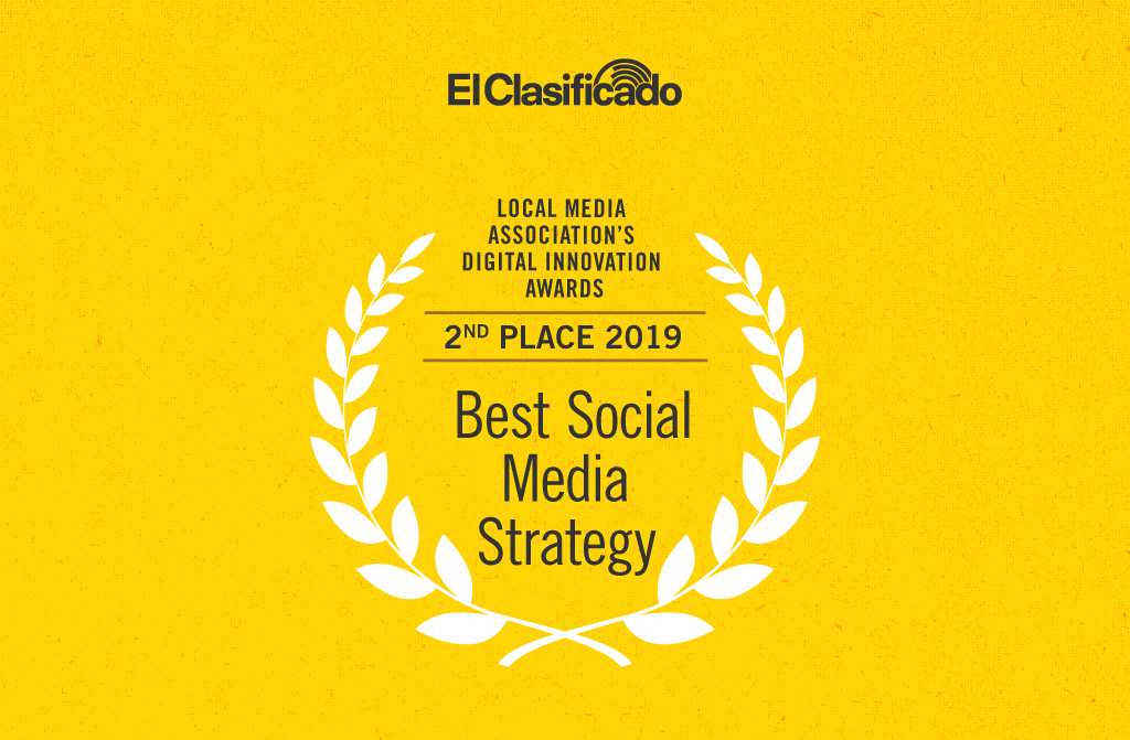 El Clasificado obtiene el segundo lugar en 'Mejor Estrategia de Redes Sociales' en los Premios de Innovación Digital de la Asociación de Medios Locales 2019