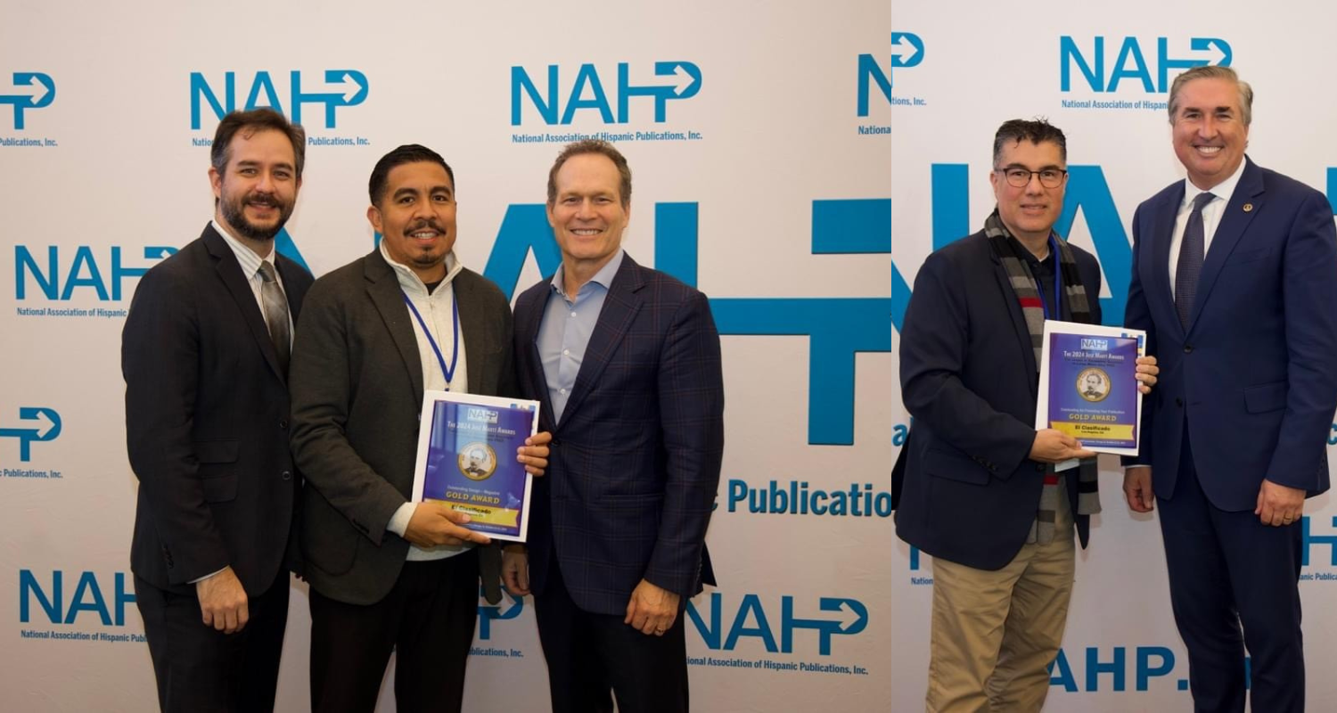 El Clasificado gana 14 premios de la NAHP, llevándose 6 de oro por su destacado trabajo digital e impreso