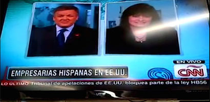 Martha de la Torre entrevistada por CNN en Español