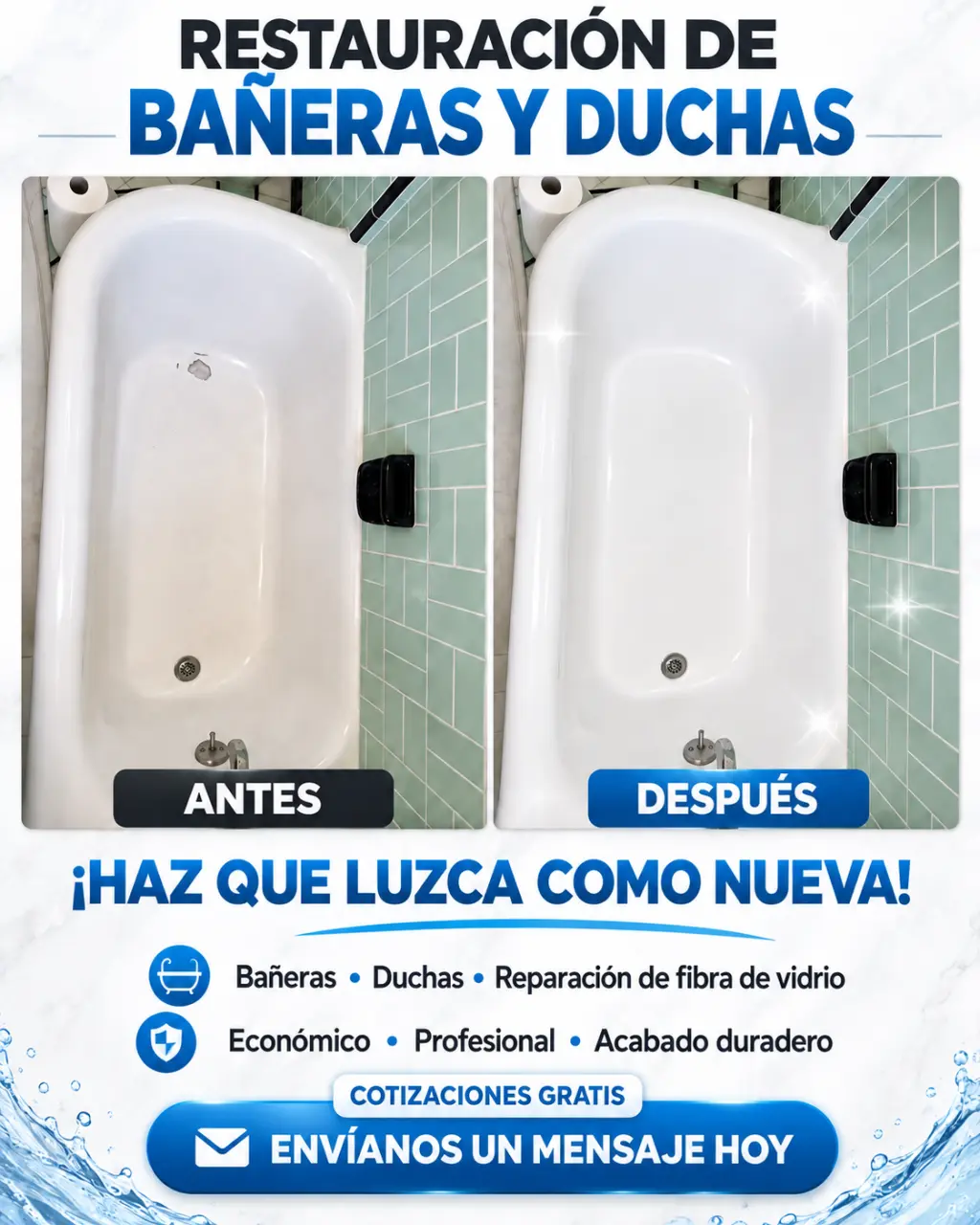 Servicios de Restauración de Bañeras y Duchas