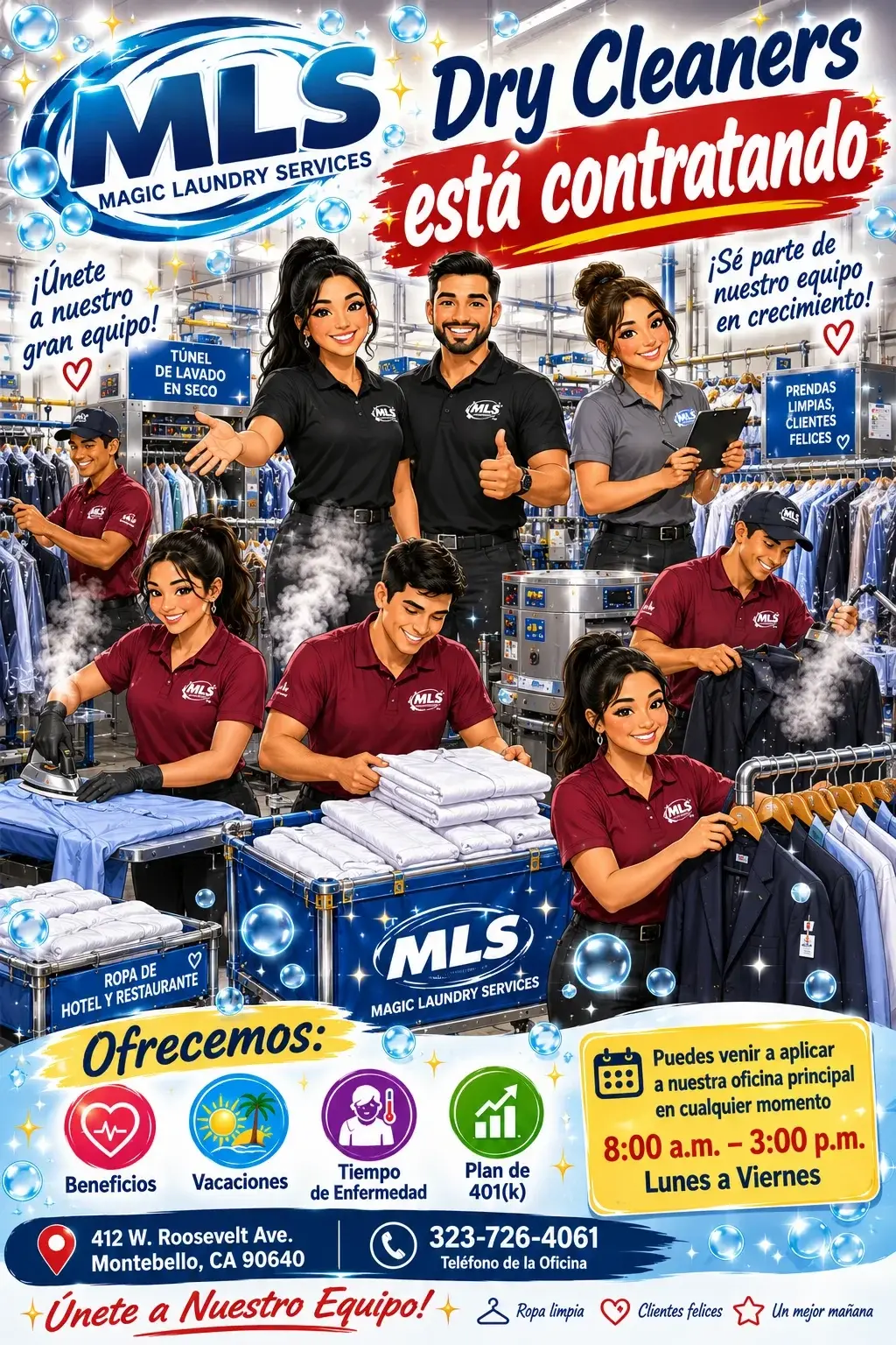 ¡Únete a Nuestro Equipo en Magic Laundry Services!