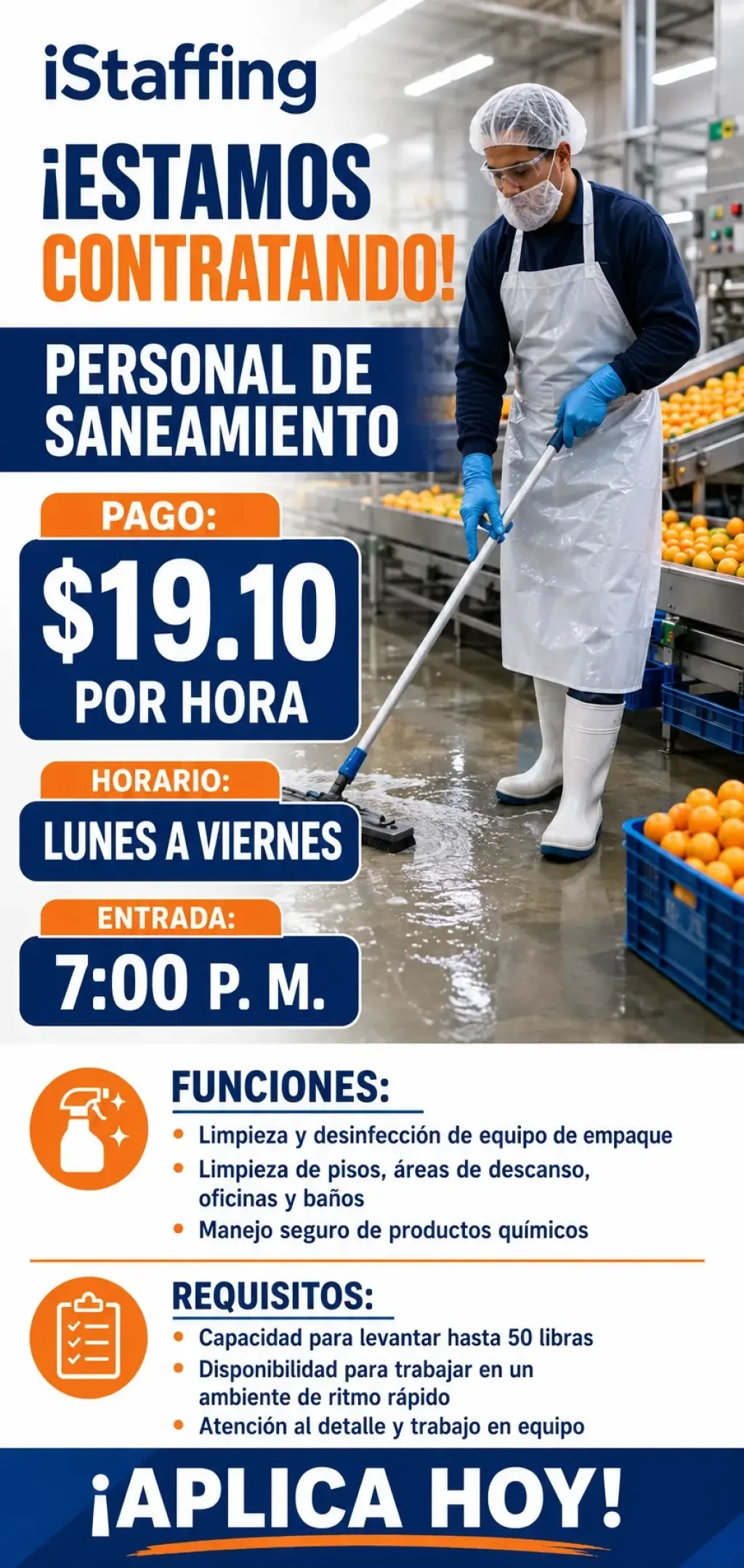 Sanitacion/Limpieza en la Noche