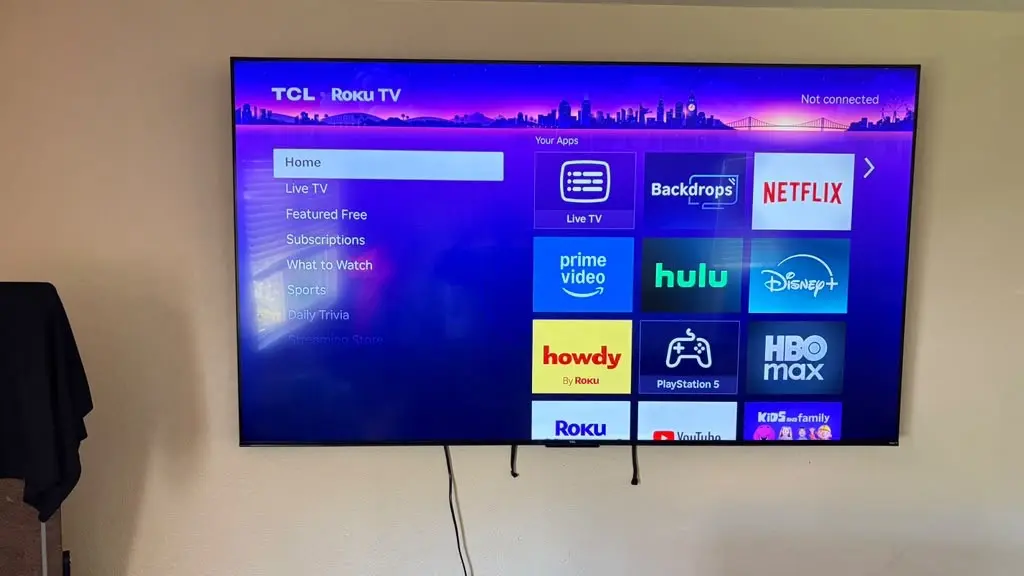 TV mount installation