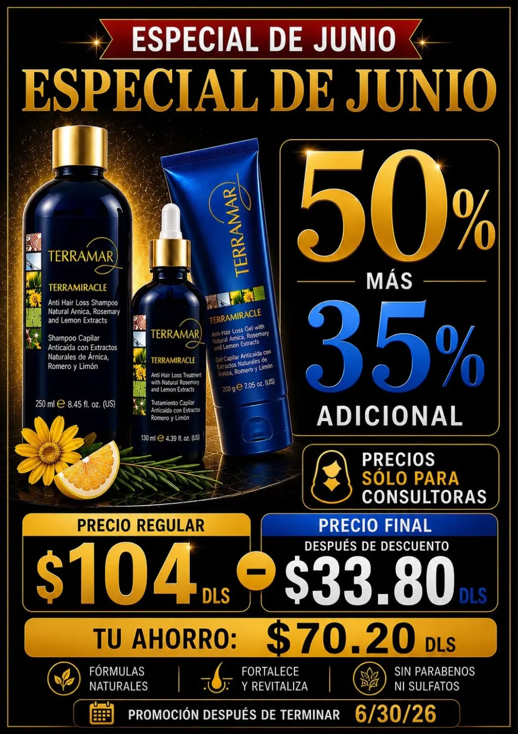 Productos Terramar Miracle - Especial de Junio 50% de Descuento
