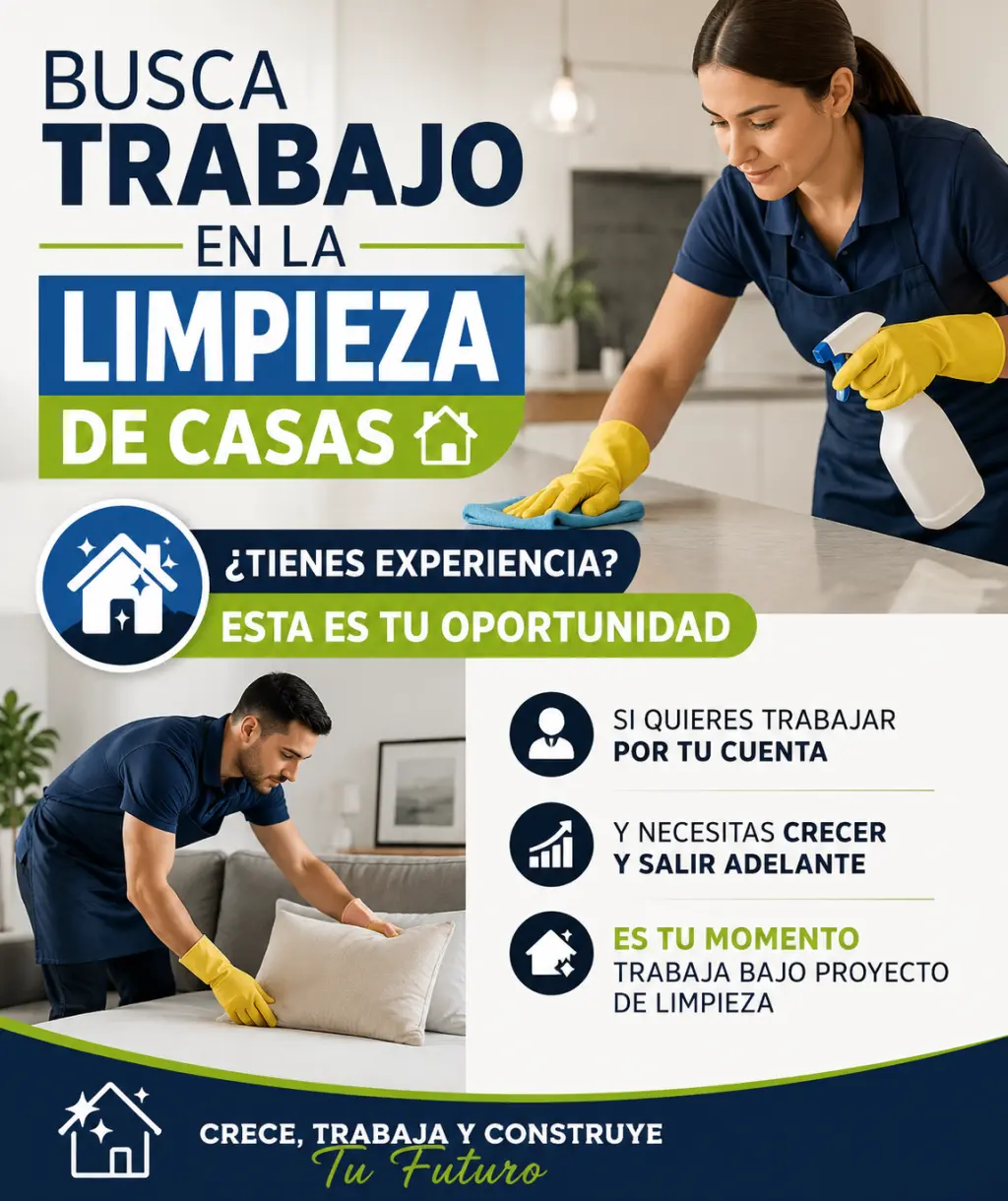 🔑 OPORTUNIDAD PARA ENCARGADOS Y CONTRATISTAS DE LIMPIEZA