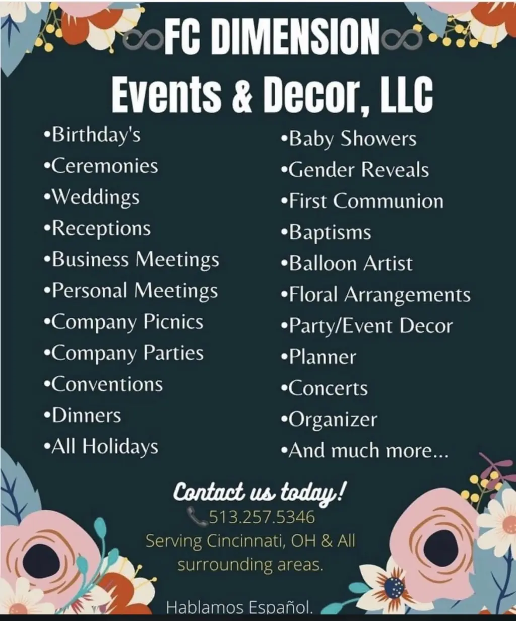 Servicios de Planificación y Decoración de Eventos