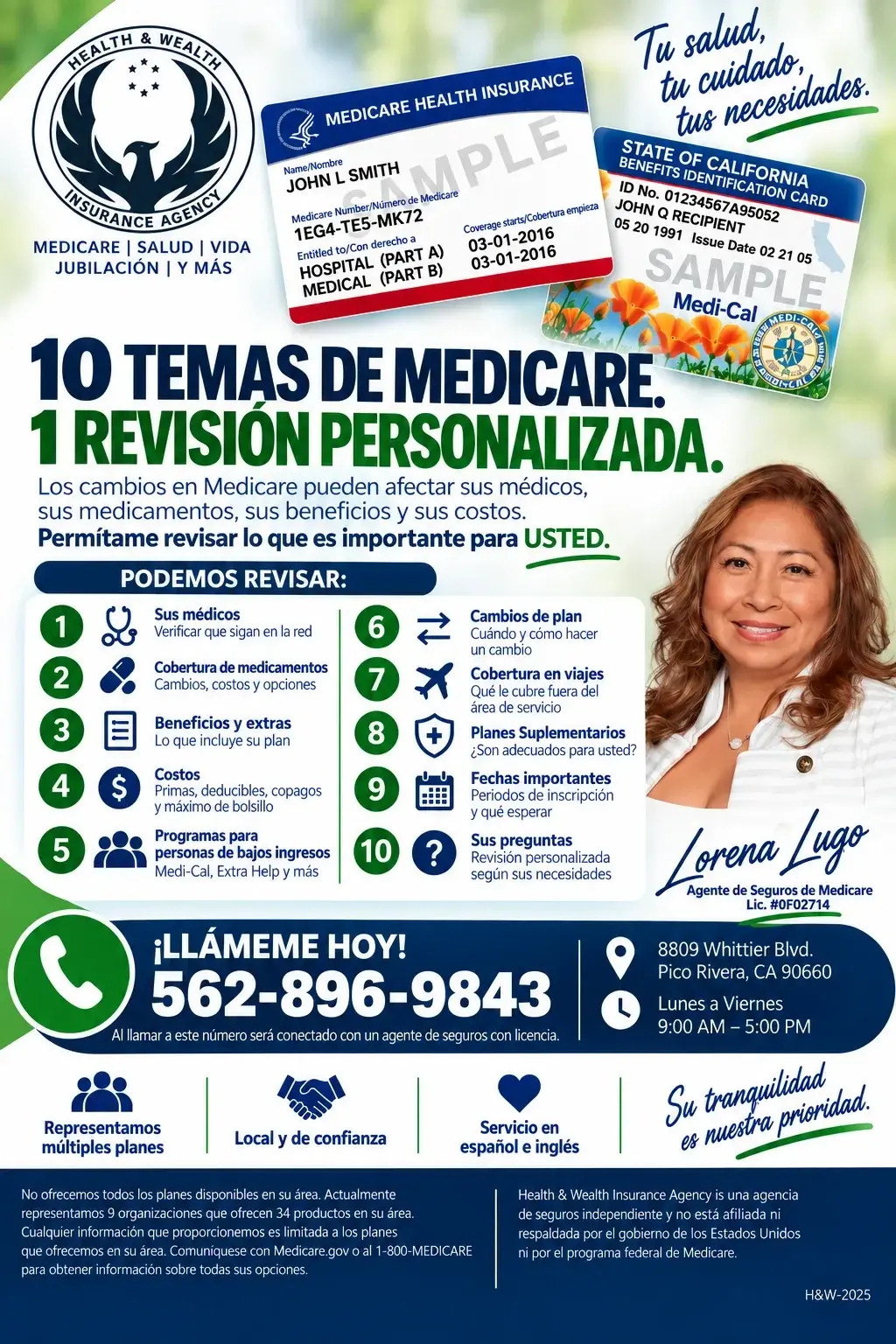 ¿TIENE MEDICARE? ¡CONOZCA SUS OPCIONES!