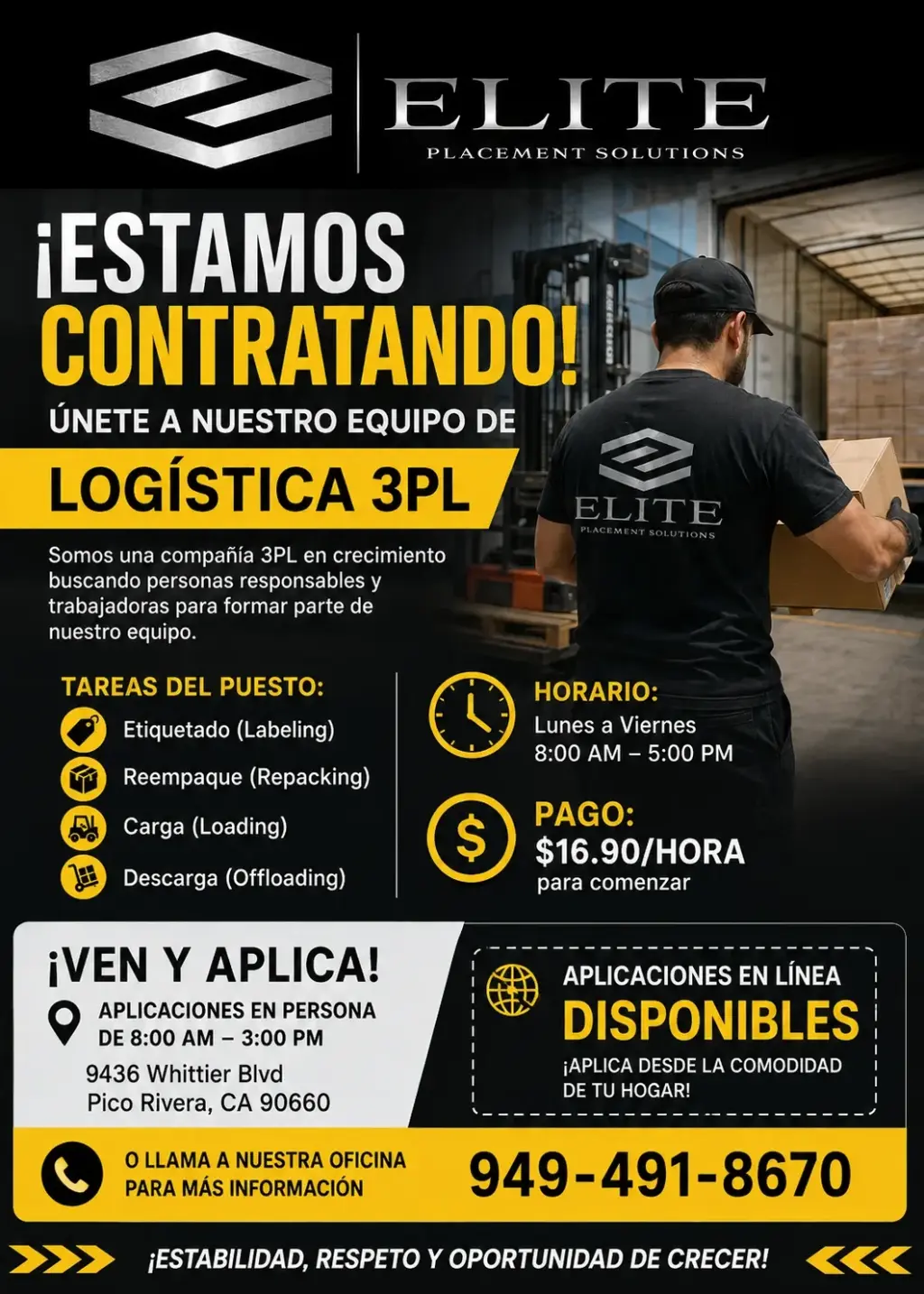 Estamos Contractando Trabajo General