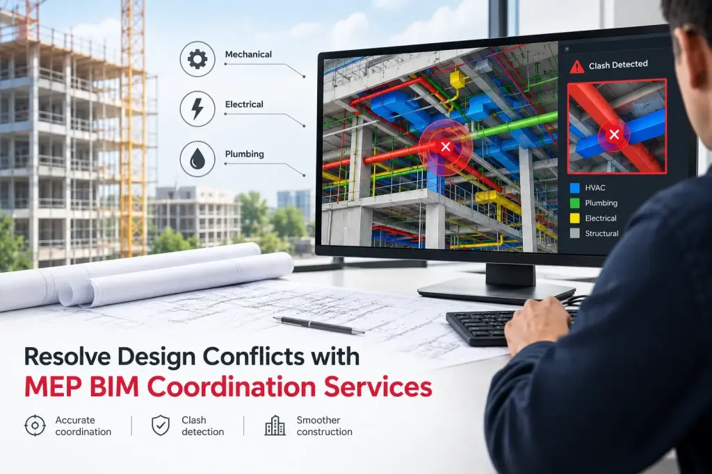Resolve Design Conflicts with MEP BIM Coordination Services