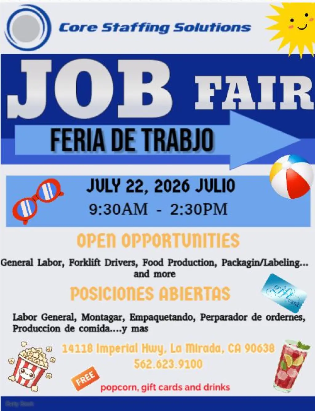 FERIA DE TRABAJO-LA MIRADA, CA