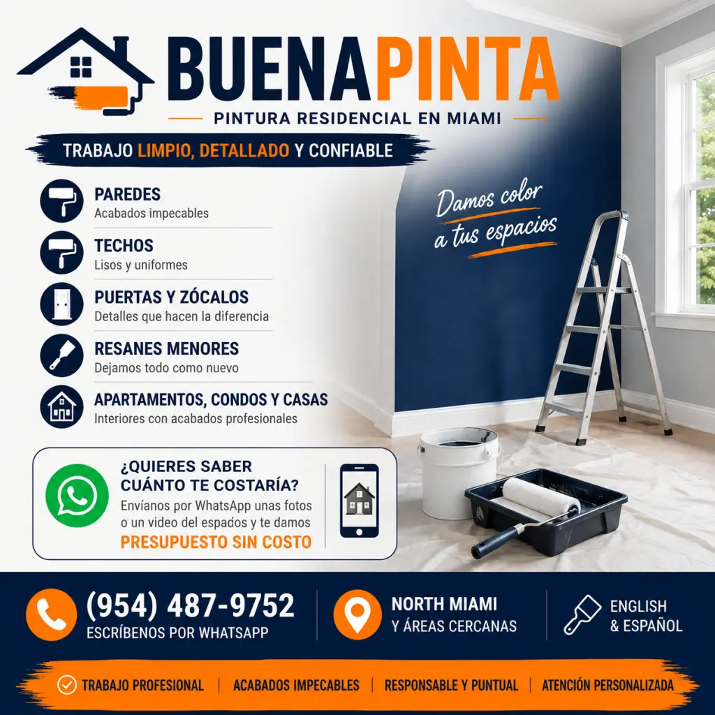 Pintor en Miami | Pintura de Casas y Apartamentos | Presupuesto Gratis