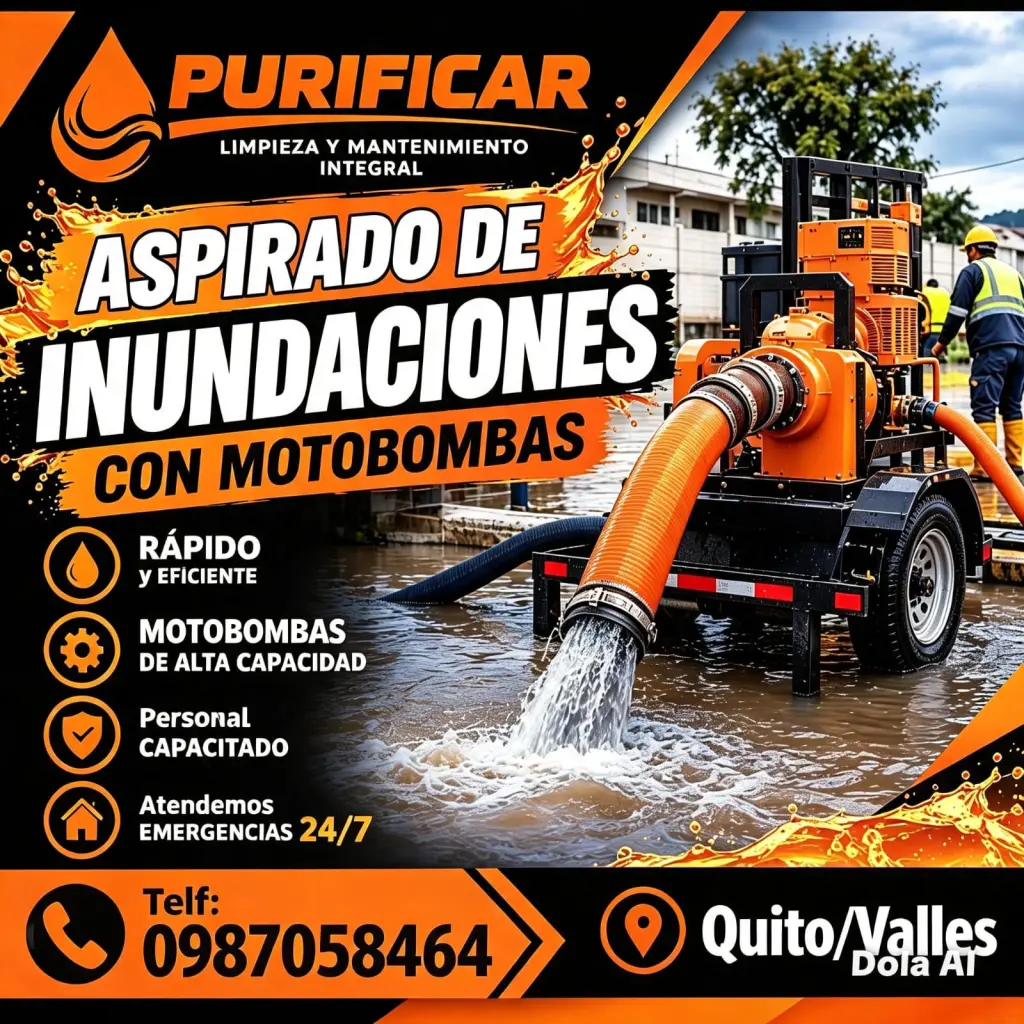 Secado de inundaciones Quito