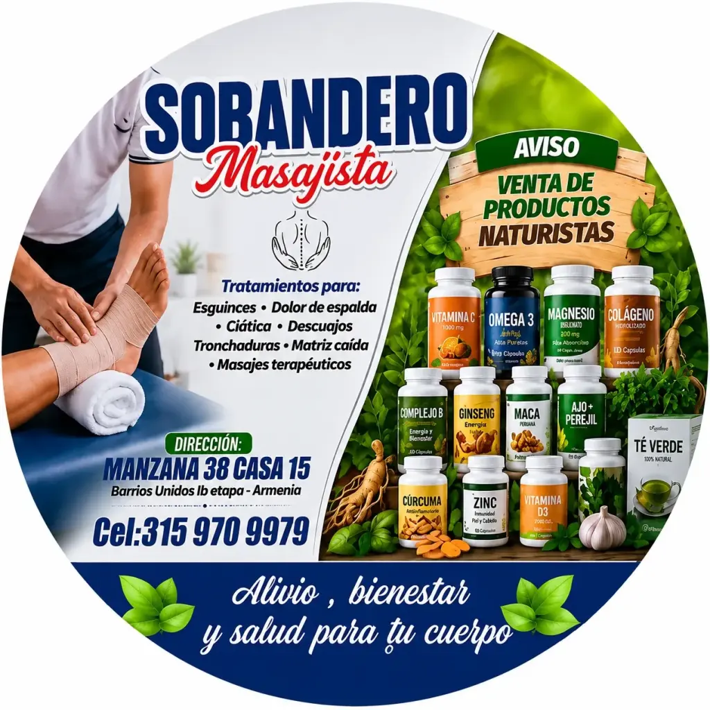 Sobandero Masajista Armenia Quindio