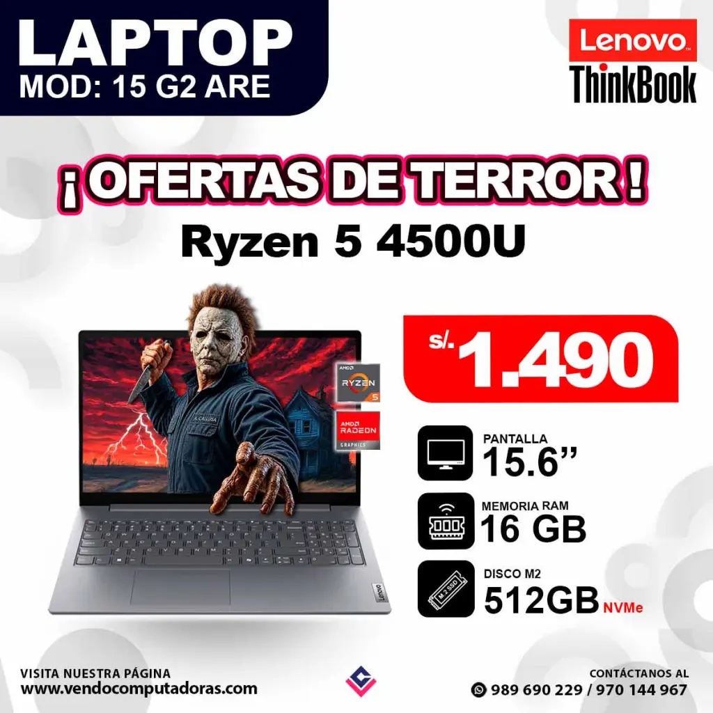 LaptopLenovo Thinkbook 15 G2 ARE Ryzen 5 4500U