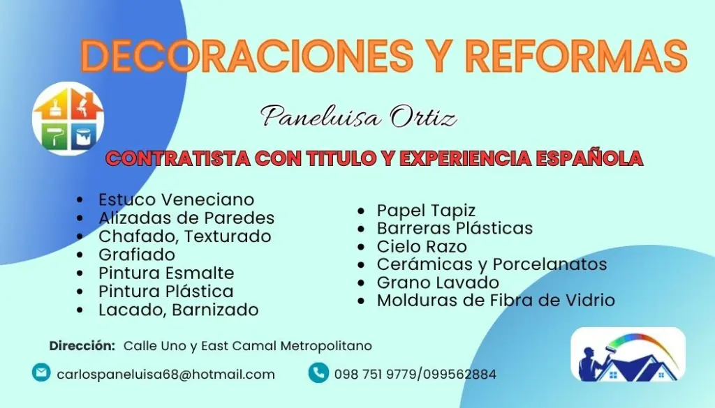 Servicios de Decoraciones y Reformas del Hogar