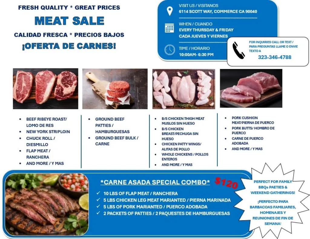 Venta de Carne Fresca - ¡Precios Bajos!