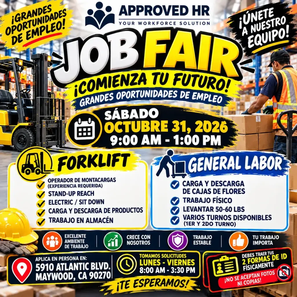 Feria de Empleo - ¡Grandes Oportunidades de Trabajo!