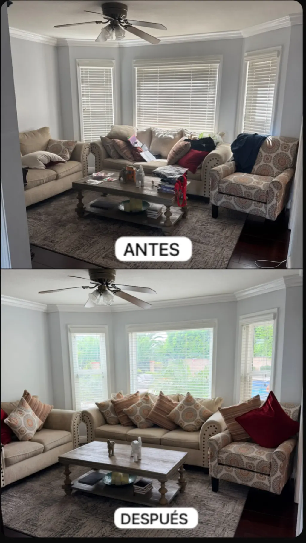 Antes y Después de Renovación del Hogar