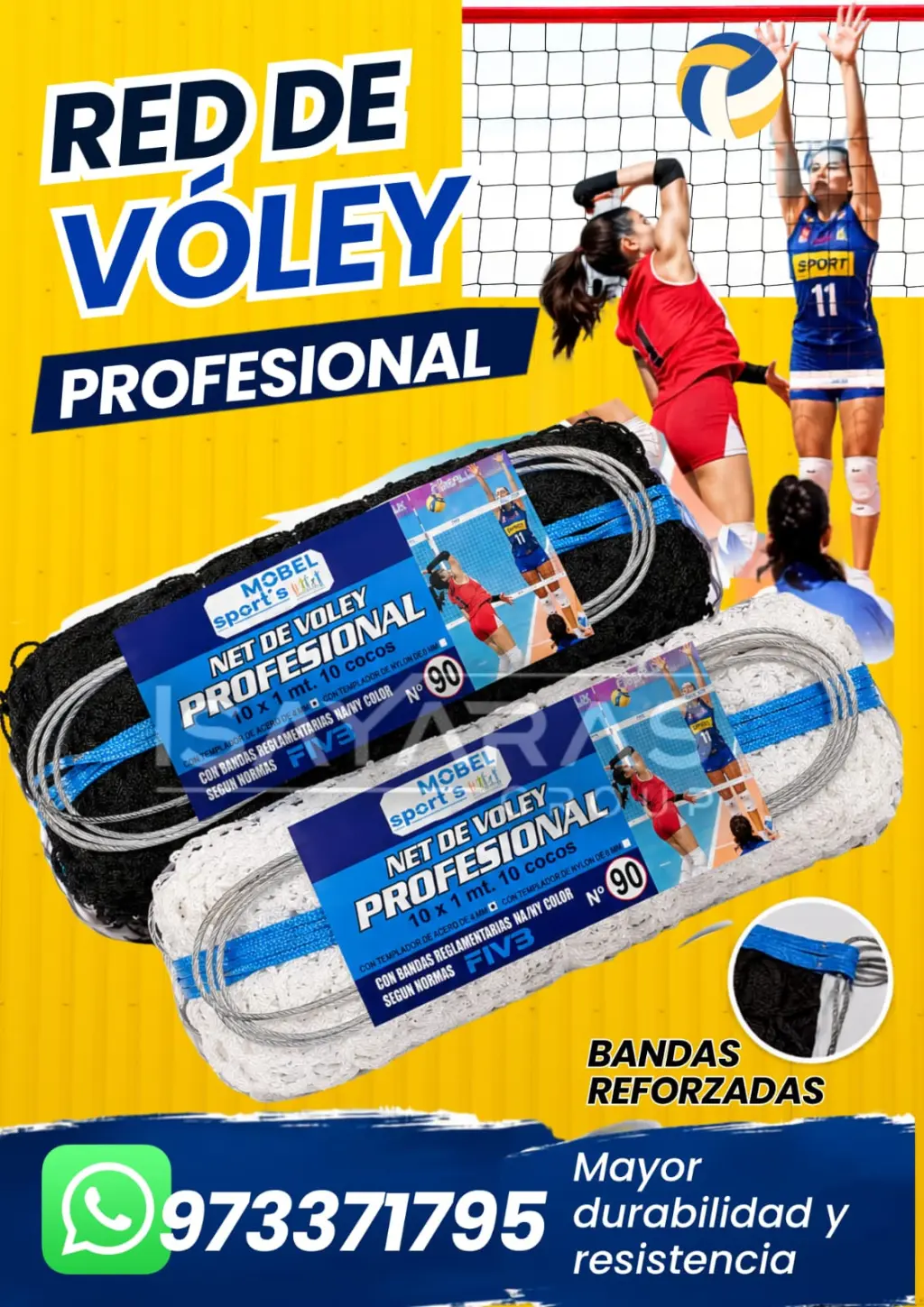 🏐 NET DE VÓLEY – RESISTENTE Y PROFESIONAL- ISAYARAS GROUP