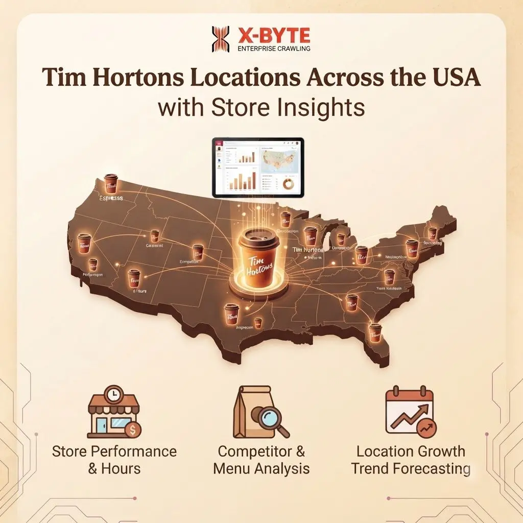 Tim Hortons Locations Across the USA with Store Insights