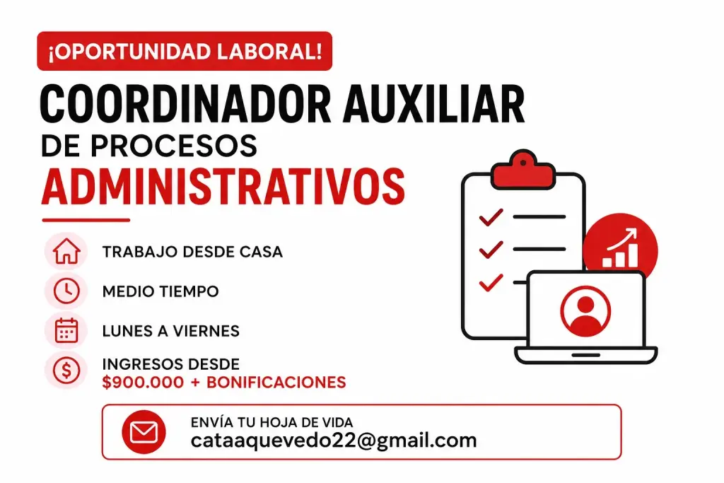 COORDINADOR AUXILIAR DE PROCESOS ADMINISTRATIVOS